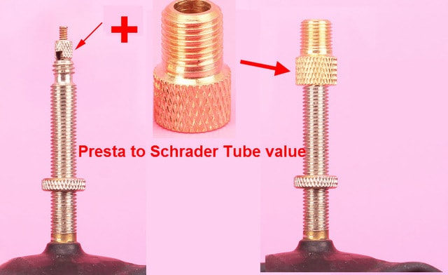 presta schrader valve adapter