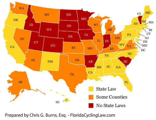 Bicycle Helmet Laws in US