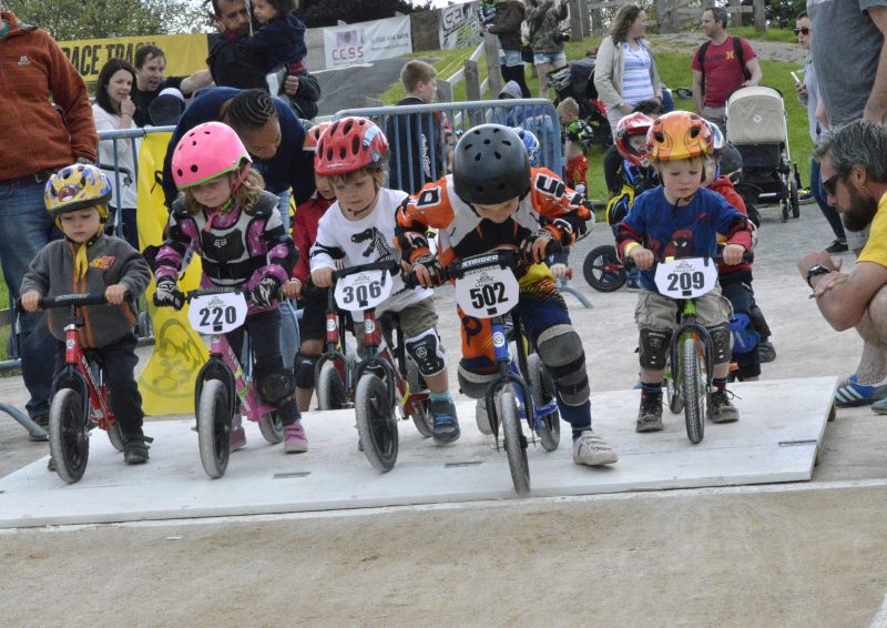 Kids Racing on Balance Bike