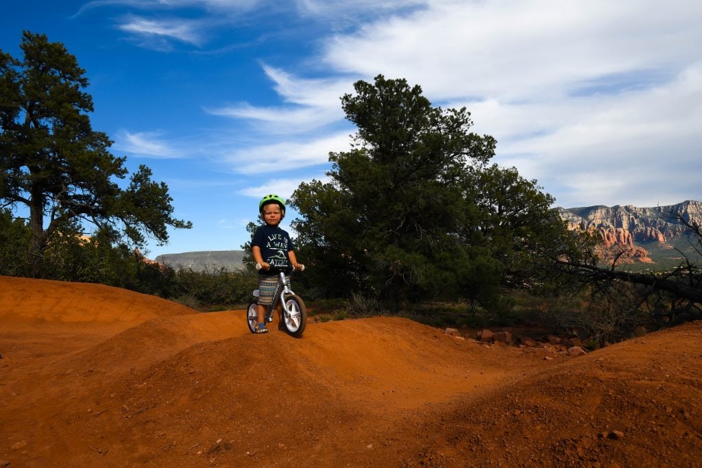 Young Kid on Balance Bike