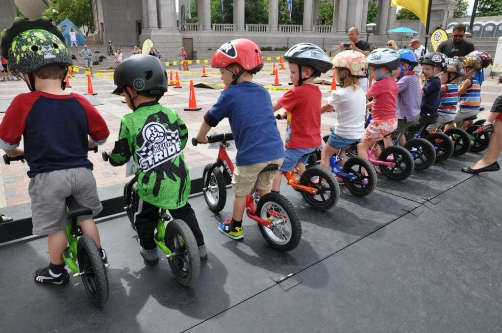 Kids on Balance Bikes