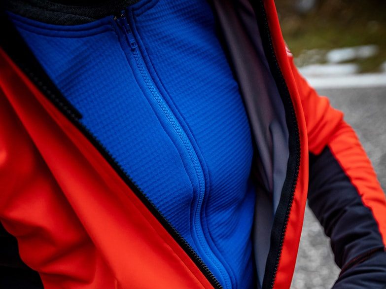 Castelli Alpha ROS 2 Jacket Red with Inner Layers