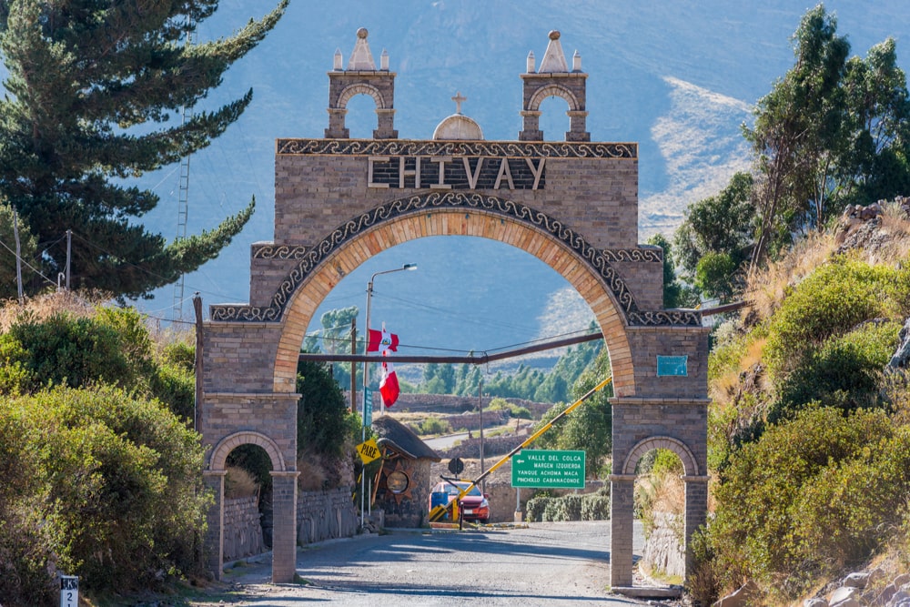 Chivay-Arequipa in peru