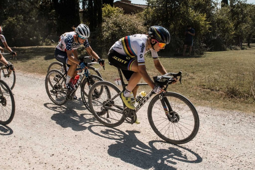 Annemiek van Vleuten Riding Scott Bikes