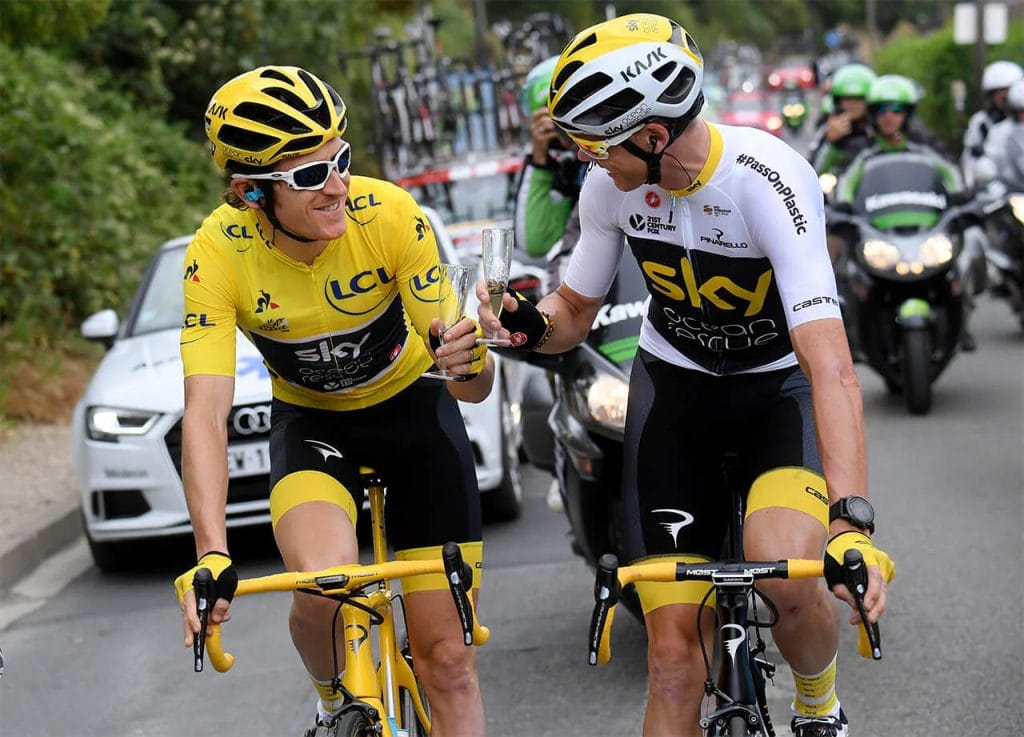 2018 Tour de France Chris Froome and Geraint Thomas
